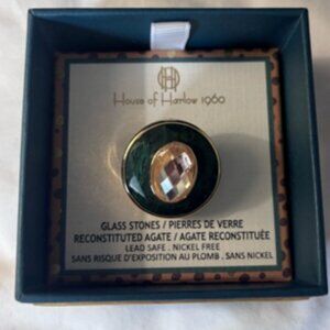 House of Harlow 1960💎 Green and Gold bold statement ring 💚NWT